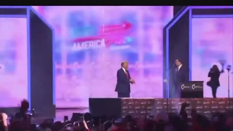 Trump's EPIC entrance at Turning Point’s AMFEST