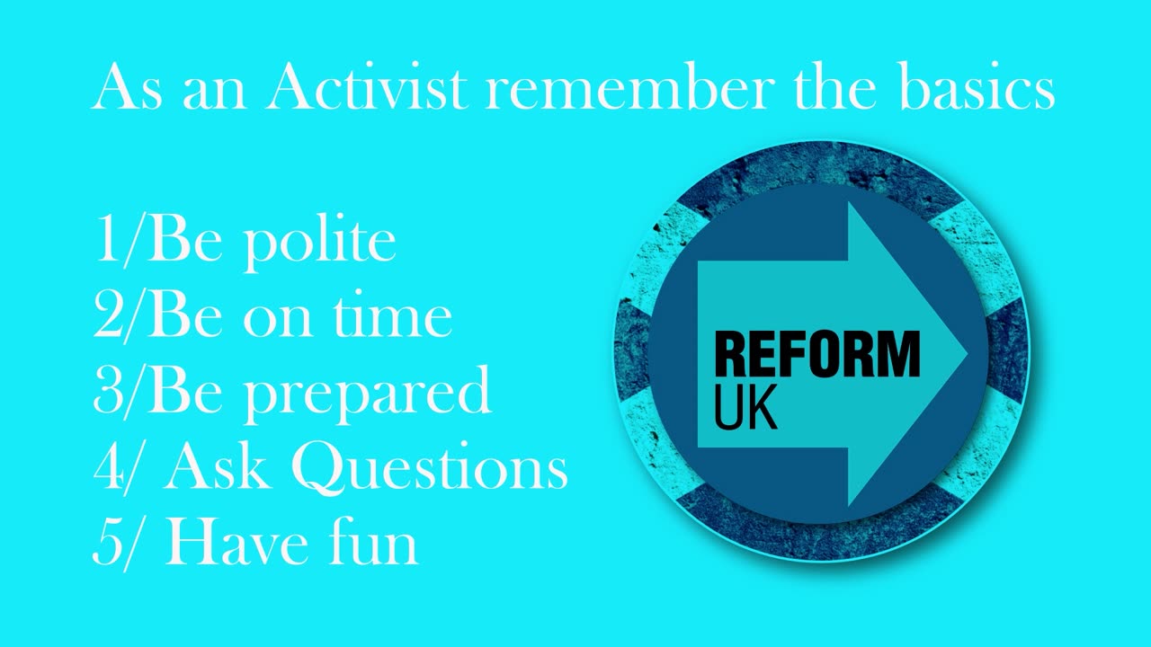 ReformUK Scotland Activist Training Series Episode 3