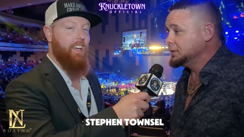 Interview at BKFC DAZN Hollywood with Stephen Townsel Bare Knuckle