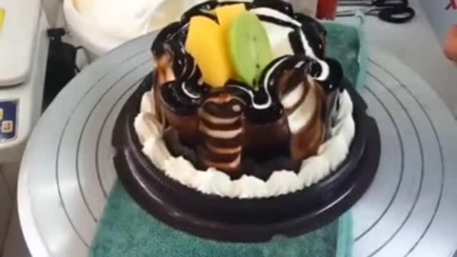 Amazing 🍫 chocolate 🎂 cake decorating #shorts #cake #youtubeshorts #viral