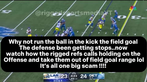 Rigged Los Angeles Rams 4th quarter LIVE BET BAIT vs Detroit lions | it’s all one big scam !!! #nfl