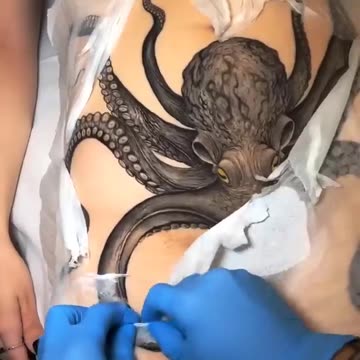 Insane Octopus Tattoo 🔞