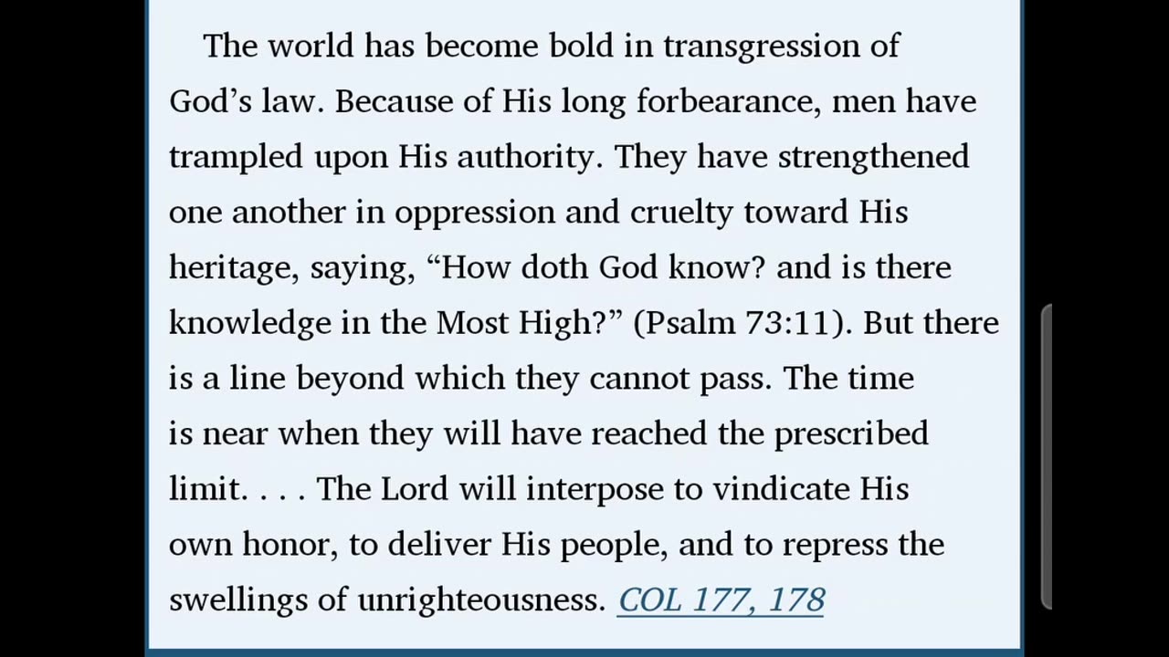 Bible Commentary from the Spirit of Prophecy 155: Nahum 1:3