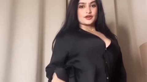 Sexy lady is on
