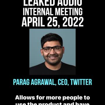 Project Veritas: Leaked audio internal Twitter meeting April 25, 2022