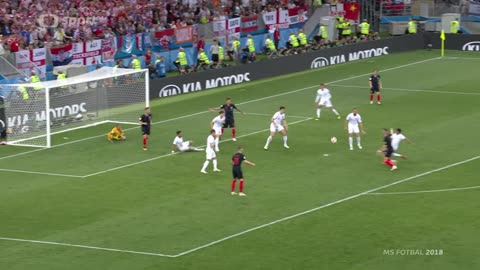 Chorvatsko vs Anglie - semifinále MS 2018