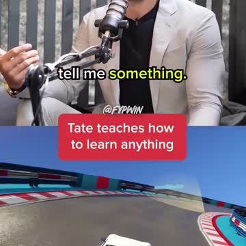 Tate teaches how to learn anything