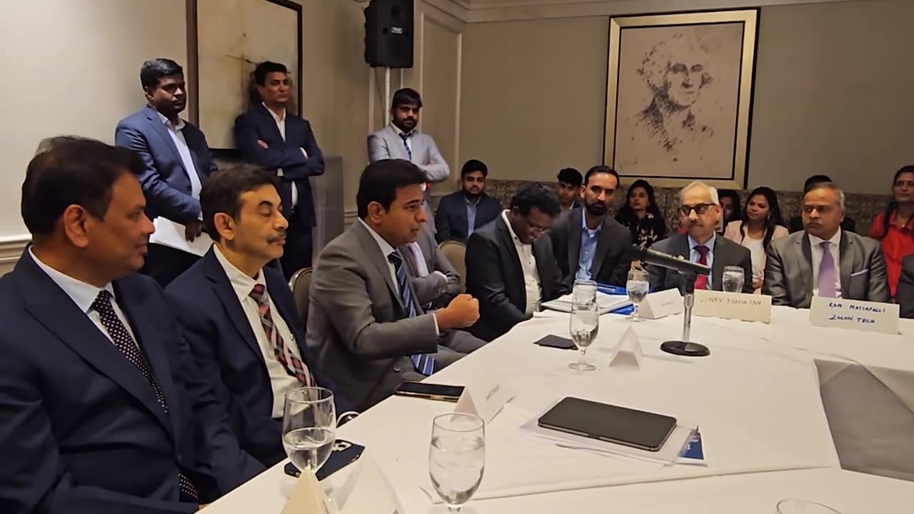 Minister KTR met with NRI CEO's of IT companies at Washington DC, USA