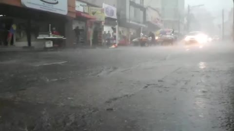 Fuerte tormenta con granizo se registra en la tarde de este miércoles en Bucaramanga