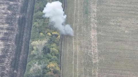 Destruction of a Ukrainian pickup truck with an ATGM.