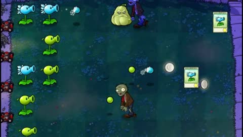 Plants vs Zombies Aventura Niebla Nivel 4 5