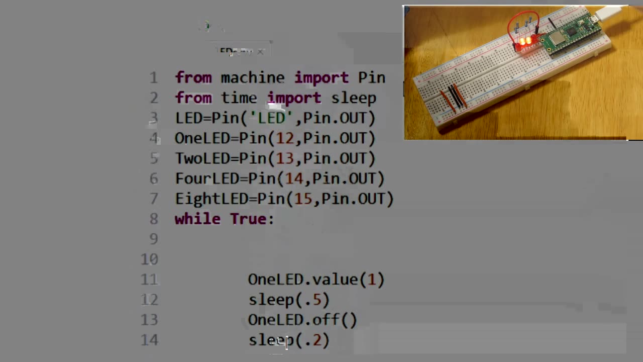 LED Binary counter