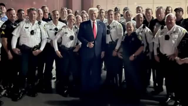 Trump leaving Tampa, Florida last night, he is the people's President.