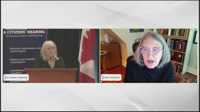 Gail Davidson, Emergency Laws and Human Rights, Citizens' Hearing, Canada