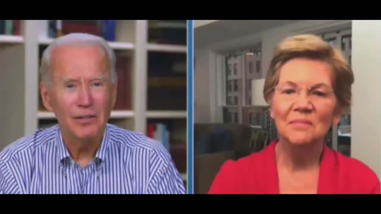 Elizabeth Warren Rolls Her Eyes At Joe Biden's Rambling