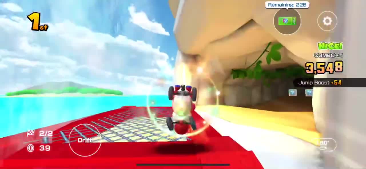 Mario Kart Tour - Toe-Bean Balloons Glider Gameplay (Cat Pipe 1 High-end Pull Reward)