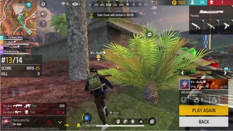 free fire game play HR gaming YT