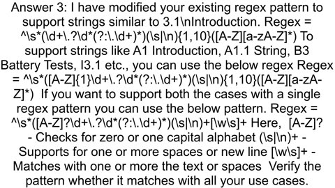 I am trying to match section headers in PDF documents few cases it39s failing