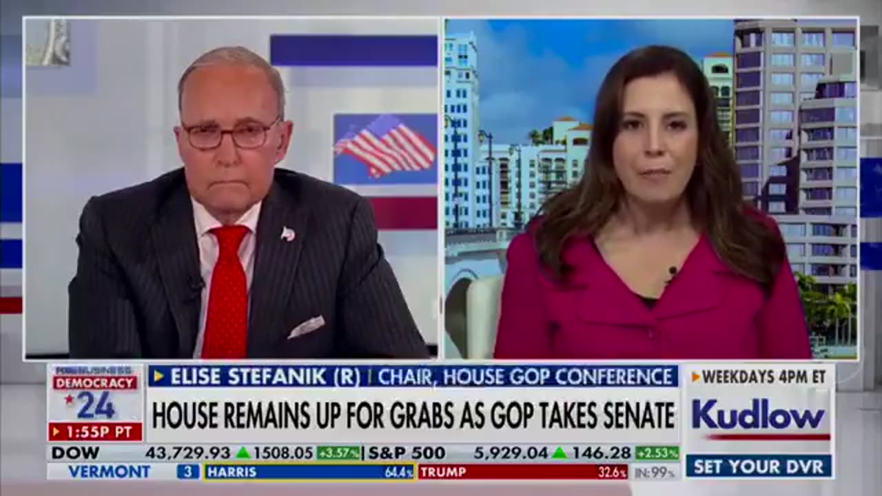 Elise Joins Larry Kudlow 11.6.2024