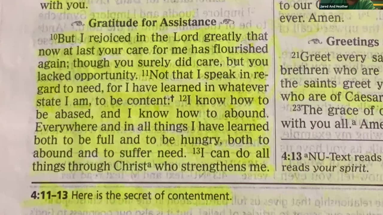 EXHORTATION FOR DAILY LIVING (Philippians 4:4-13) "Secret to Contentment"