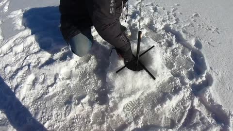 ICE FISHING FOR A PIKE