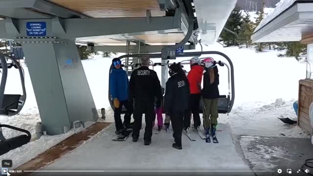 What it's like trying to go skiing in Canada without a mask?