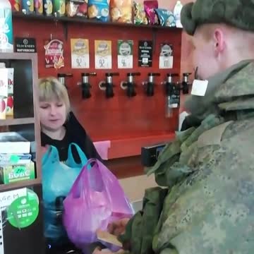 And this is how our guys are greeted in Ukrainian cities.