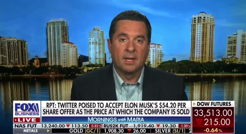 Devin Nunes doesn’t think President Trump will go back to Twitter, even if Elon Musk purchases it.