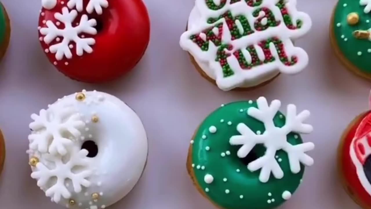 Christmas donuts