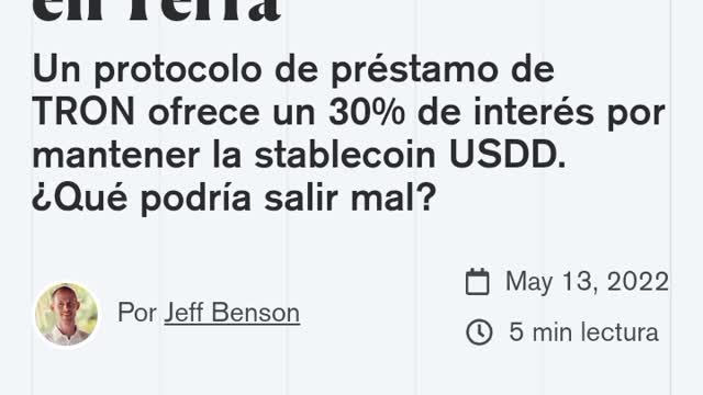 TRON LANZA SU ESTABLE COIN