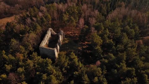 Knight's castle in Bydlin, Poland