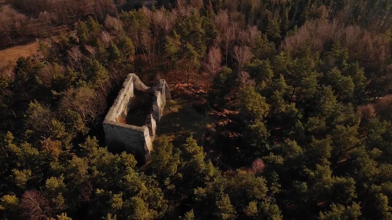 Knight's castle in Bydlin, Poland