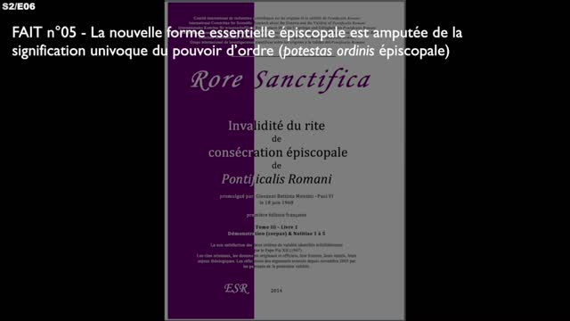 AdEXT / Saison 2 - Episode 6 - Faits publics d’invalidité du rite de consécration épiscopale (1968)