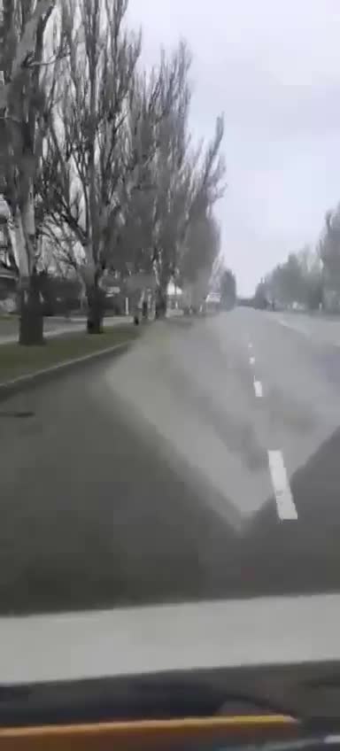 This life in Ukraine now, civilians get shot at by Russian army as they drive.