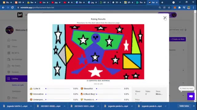 criando 1 nft no paint e vendendo na mintable.mp4