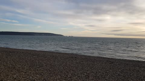 Isle of wight. Sunset from Lymington.