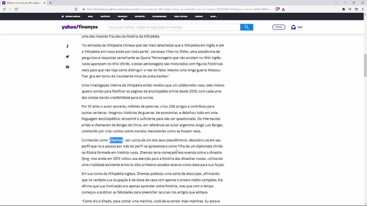 CHINESA passa 10 ANOS escrevendo HISTÓRIA RUSSA FALSA na WIKIPÉDIA