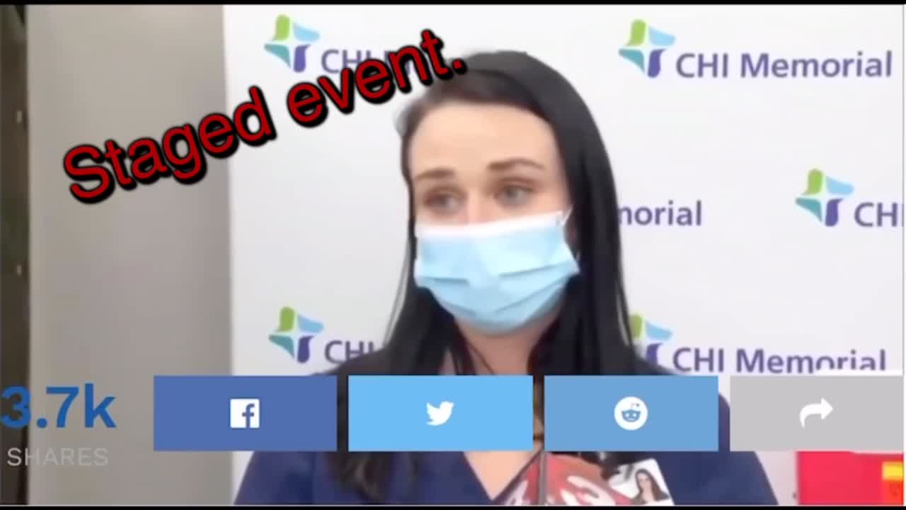 Staged event. totally bad acting job on the fainting.