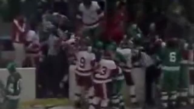 university of wisconsin hockey vs north dakota fight