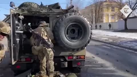 Fighting continues in Kharkiv as Russian troops come up against Ukrainian forces