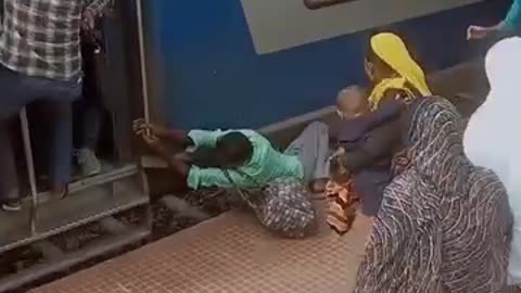 Be careful when you travel a train