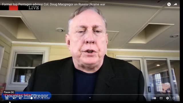 Short clip from Grayzone interview with Colonel Macgregor