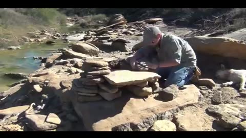 Primitive stone oven