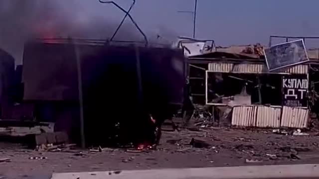 Terrifying footage of the destroyed column of the Armed Forces of Ukraine in the Kherson region