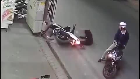 Accident . Rider