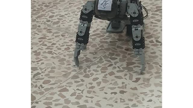 The smallest robot to do push-up exercises made by man