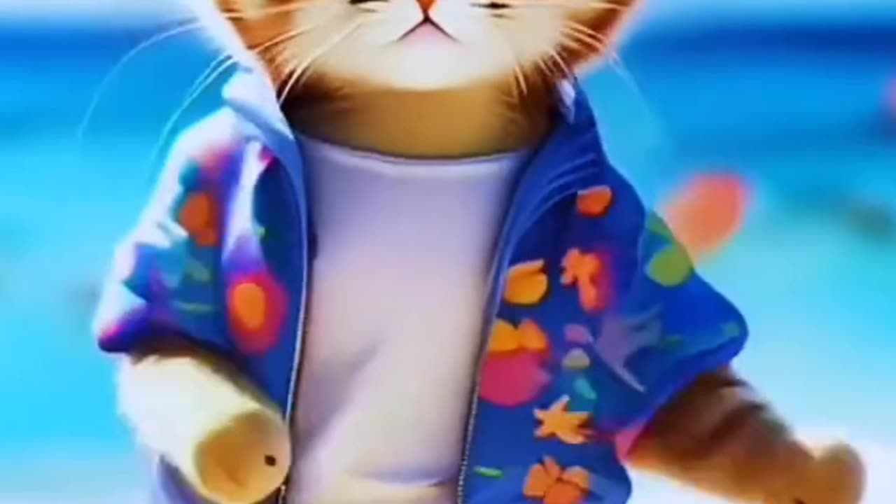 Cat funny Dance 💘🤪#Veral