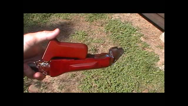 True Authentic Russian Red Gun Stock Finish