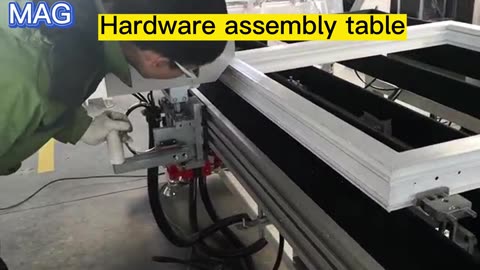 Hardware assembly table #windows #pvcwindows #hardware #hardwareassemblytable #pvc #windowmachine