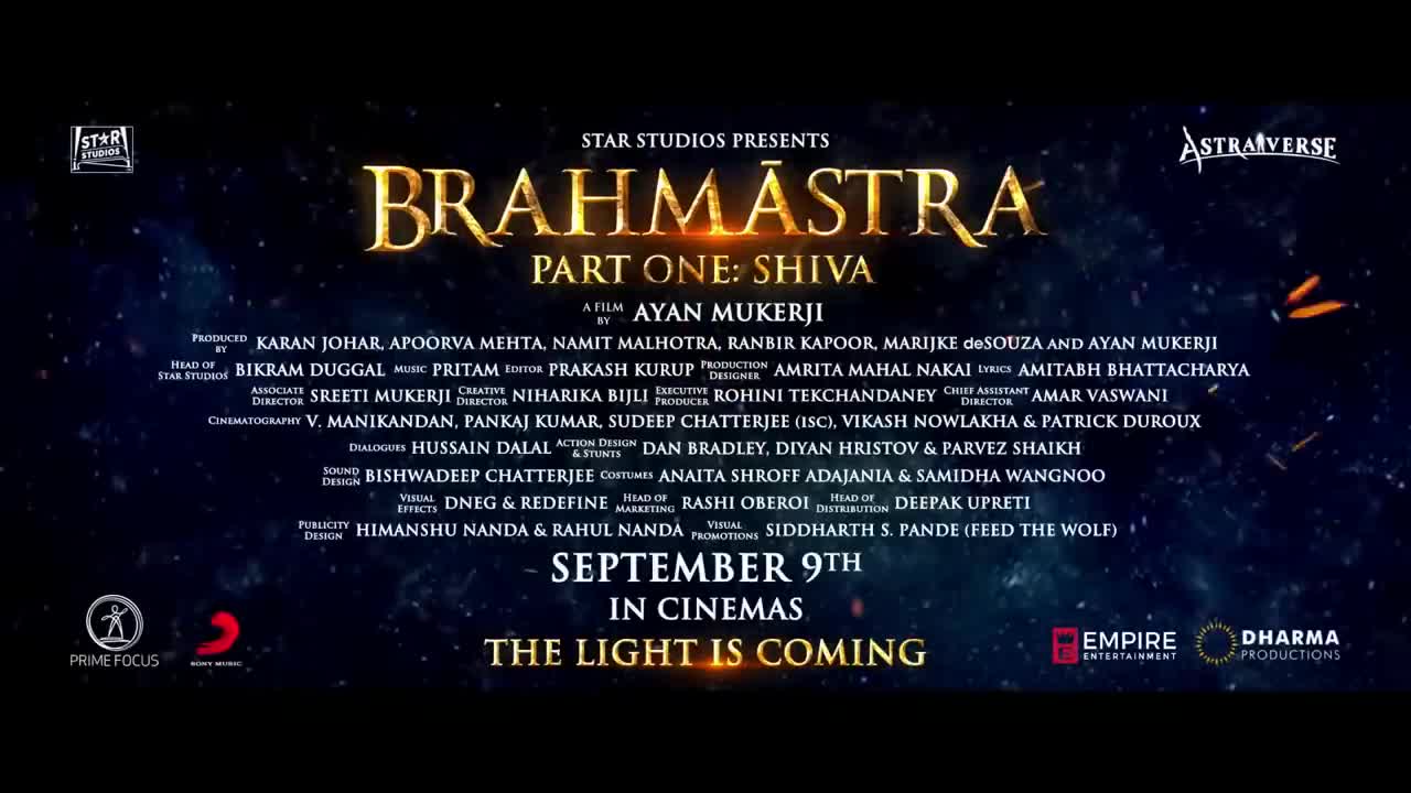 BRAHMĀSTRA OFFICIAL TRAILER | Hindi | Amitabh | Ranbir | Alia | Ayan | In Cinemas 9th September